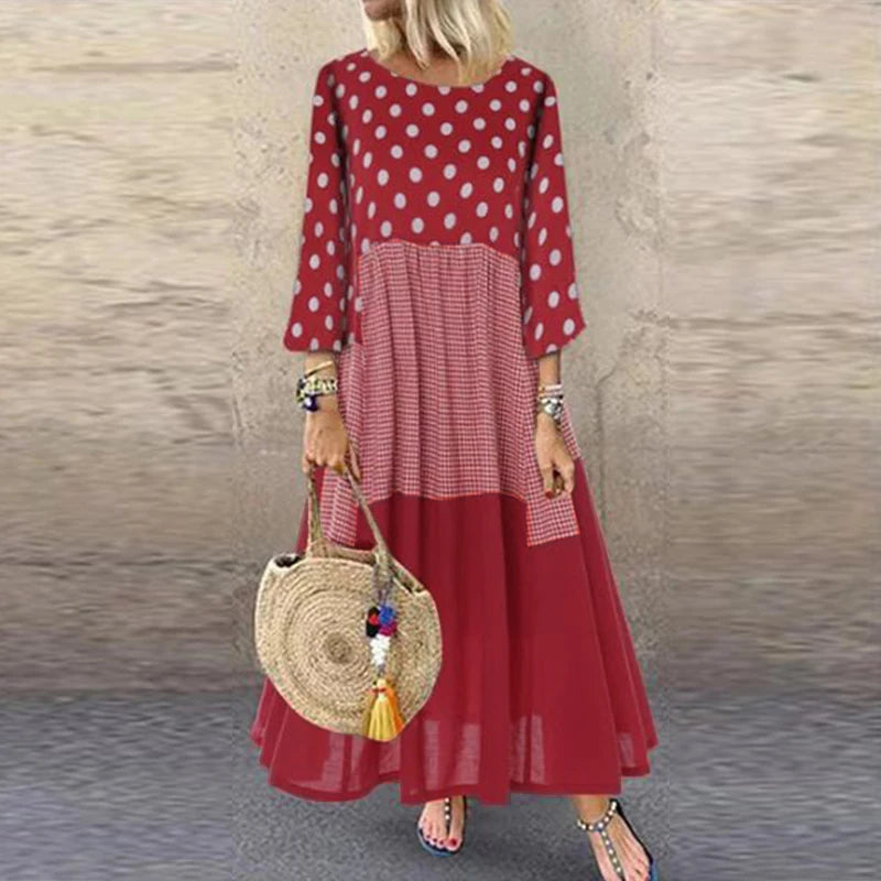 Women's Bohemian Ruffle Sundress  ZANZEA Summer Sleeveless Floral Printed Maxi Long Dress Casual Loose Party Tanks Vestido