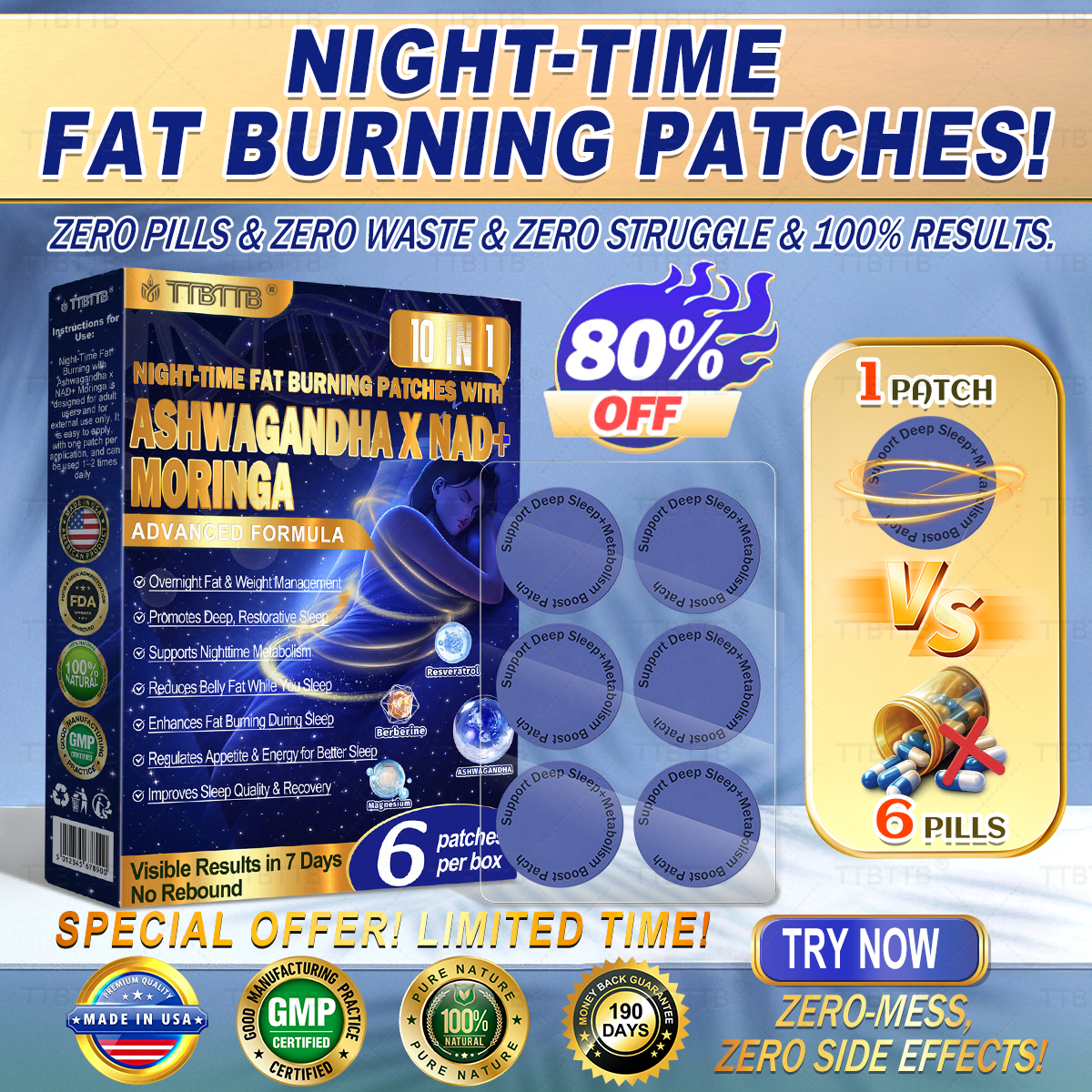 🌙 Add Night-Time Patches — Save 50% Today